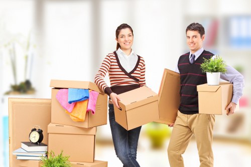 Business relocation planning and unloading at a new commercial premises