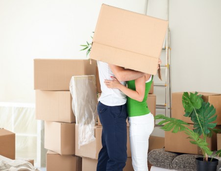 Packing office furniture and equipment for relocation in Teddington
