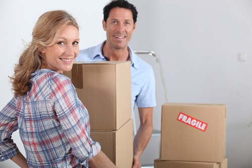 Removal truck ready for residential or business transport in Teddington