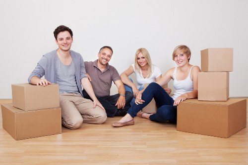 Local moving van helping with flat and house moves in Teddington